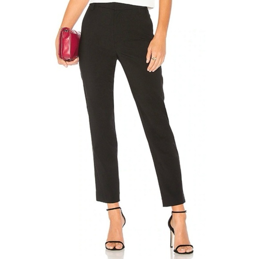 Vince Black Slim Cropped Dress Pants